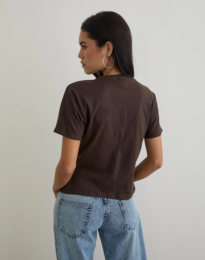 Viman-Top aus Jersey-Schokolade - Image 5