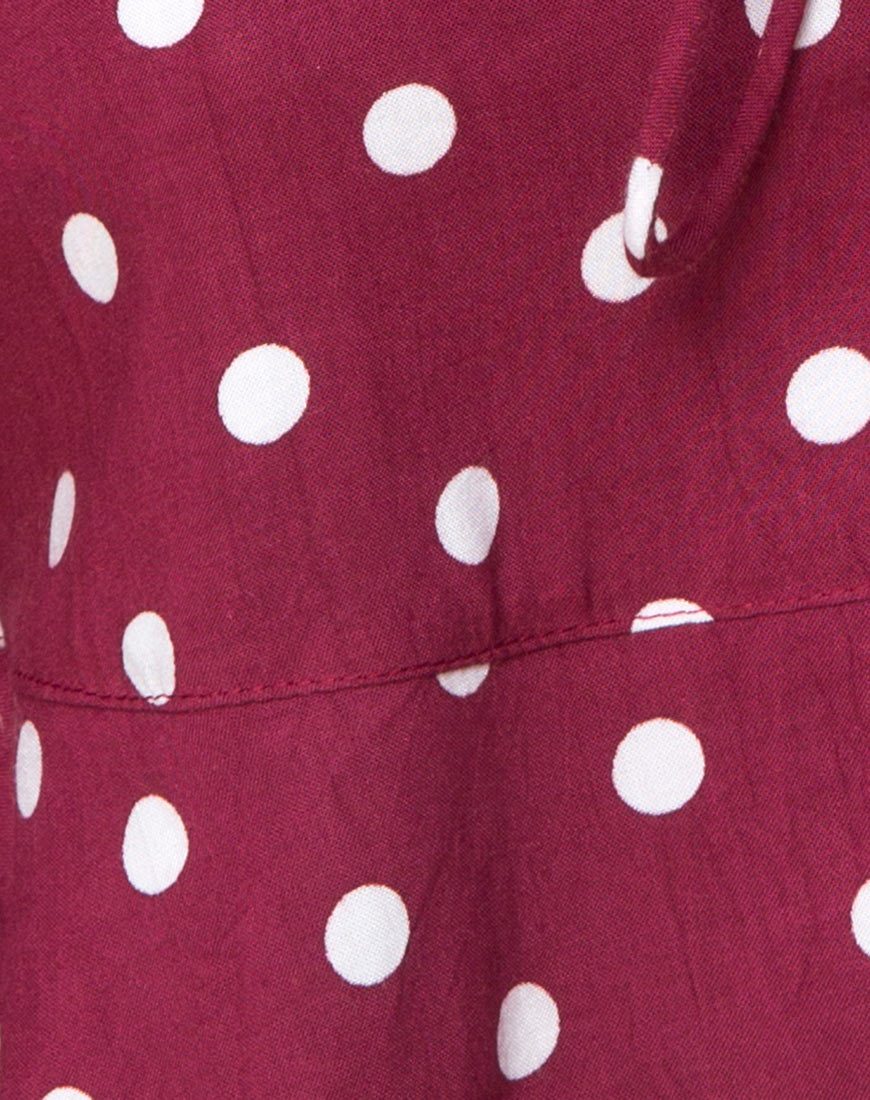 Vinequa Top in Medium Polka Wein - Image 4