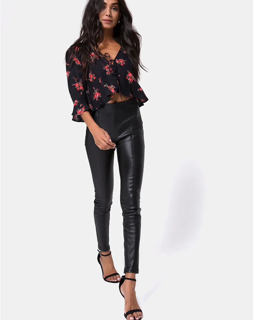 Vinequa Top in Soi Rose Schwarz und Rot - Image 3