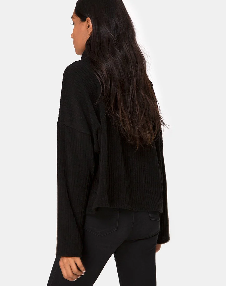 Vinnie Pullover aus Strick Schwarz - Image 2