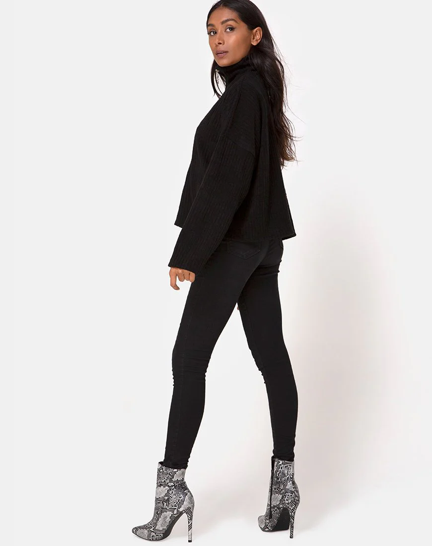 Vinnie Pullover aus Strick Schwarz - Image 3