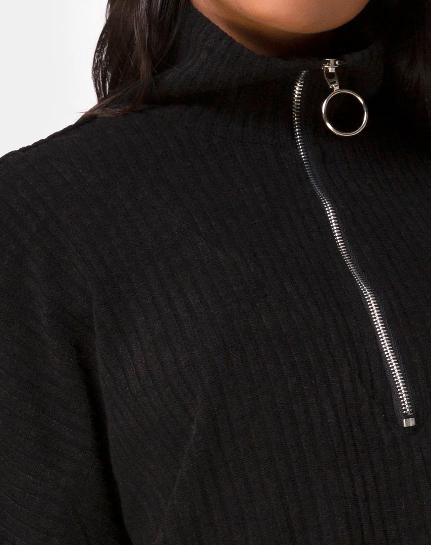 Vinnie Pullover aus Strick Schwarz - Image 4