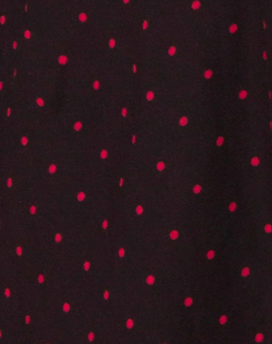 Vinon Kleid in Cuban Dot Rot - Image 5