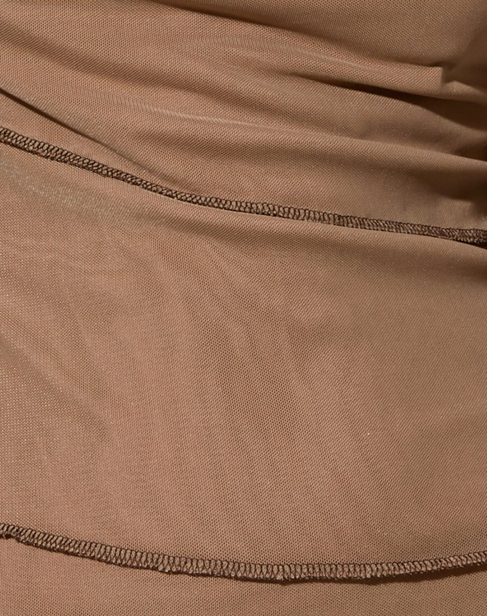 Vinta Crop Top aus Mesh Taupe - Image 5