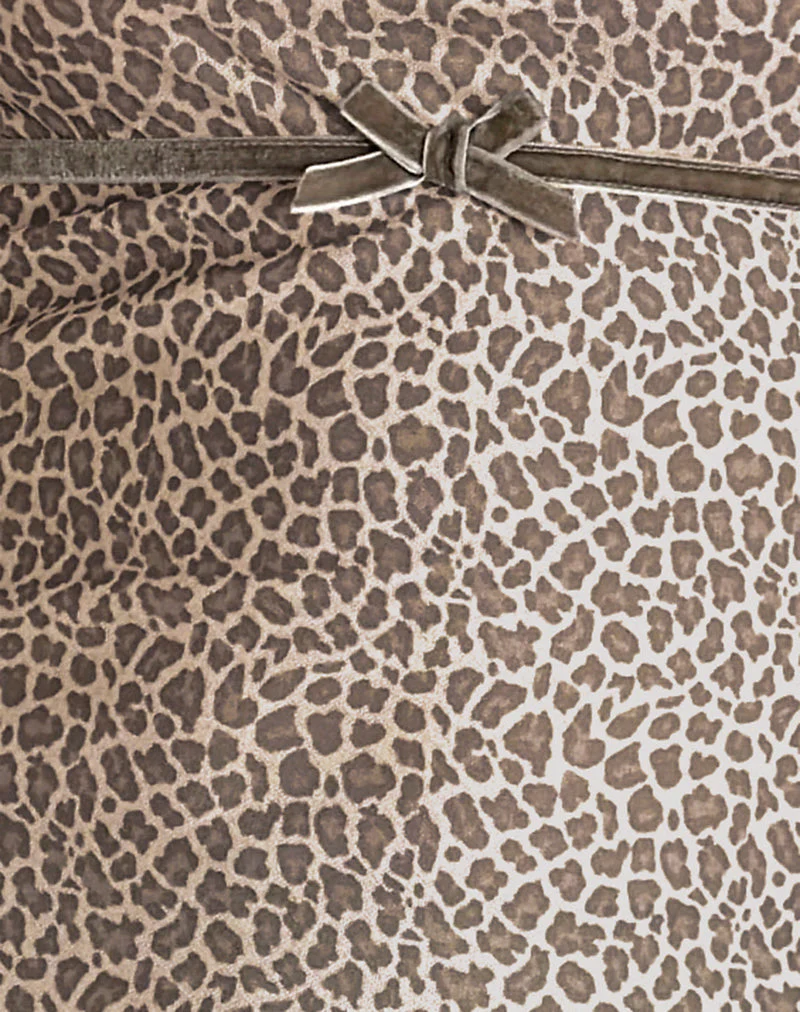 Vitria Minikleid in zierlichem Leopard Hellbraun - Image 6