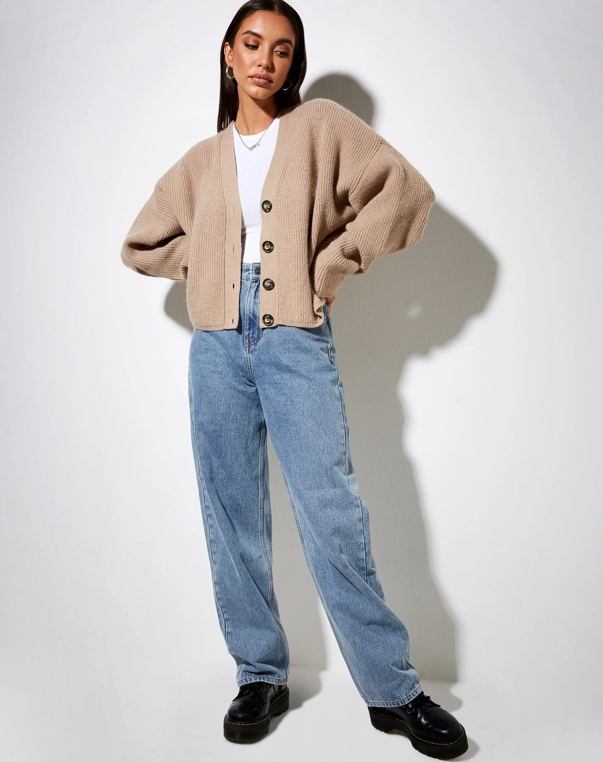 Wallace Cardi in Grau Beige - Image 4