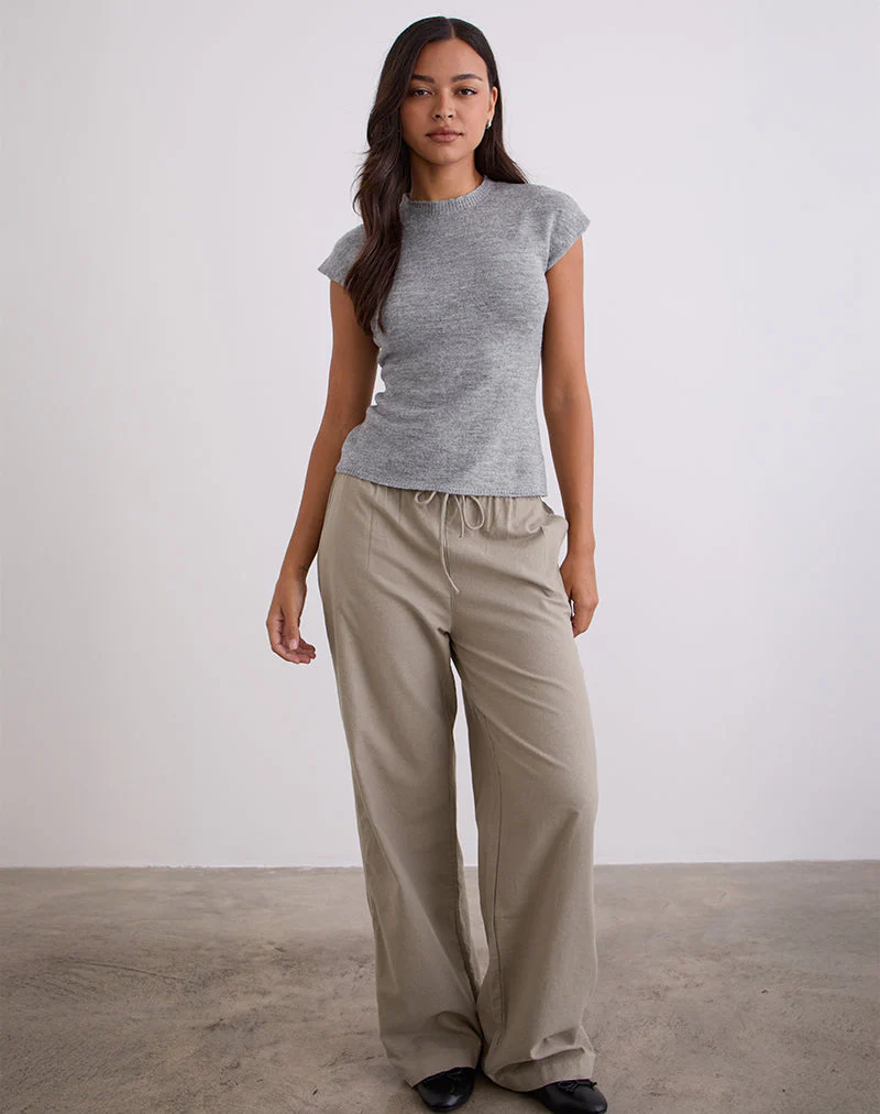 Wasic Hose mit weitem Bein in Biscotti - Image 3