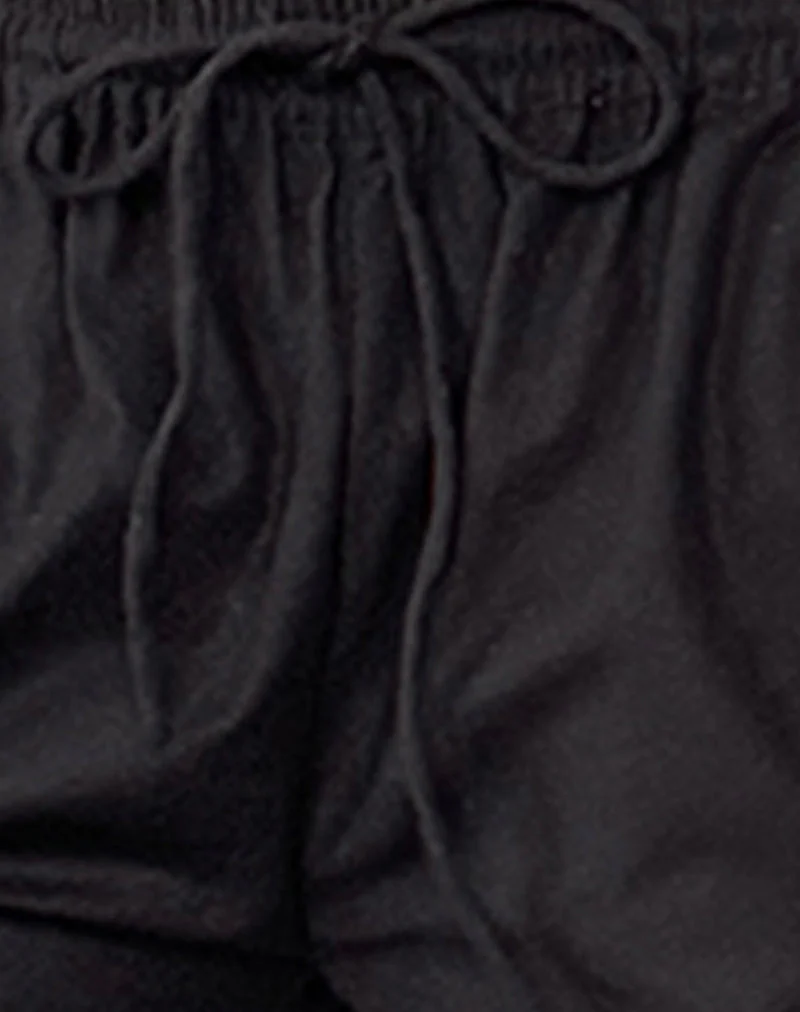 Wasic Hose mit weitem Bein in Schwarz - Image 5