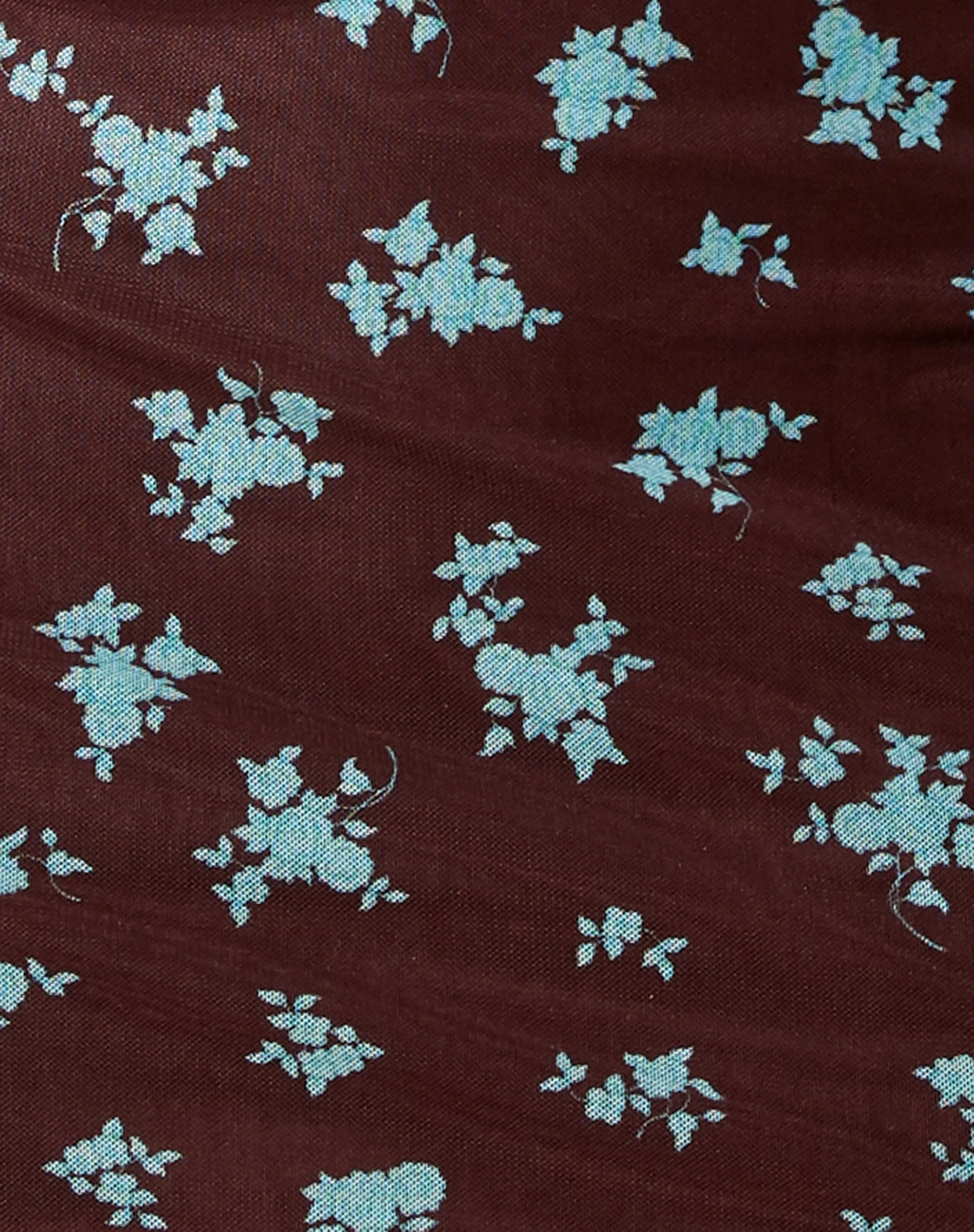Wilem Minikleid Femme Floral Blau und Braun - Image 5