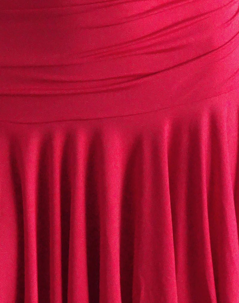 Winslet Minikleid mit tiefem Ausschnitt in glitzerndem Rot - Image 5
