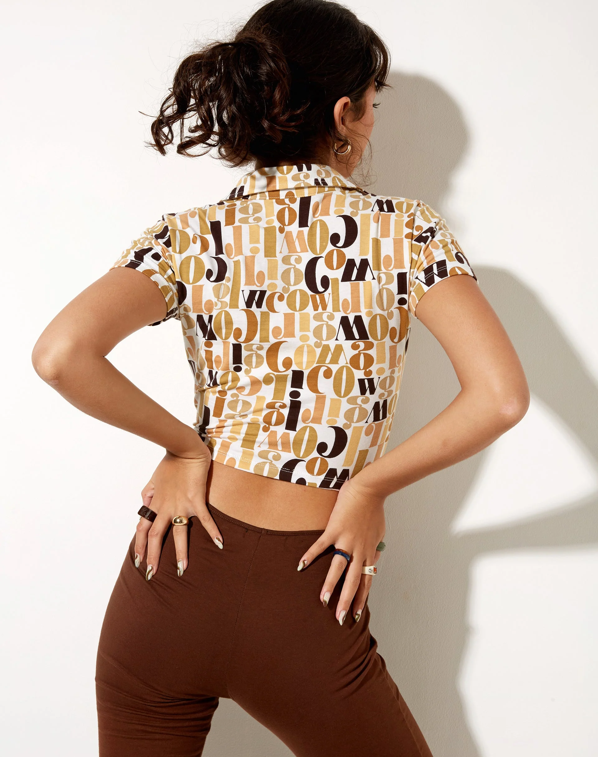 Wuma Cropped Shirt in Cowgirl - Image 3
