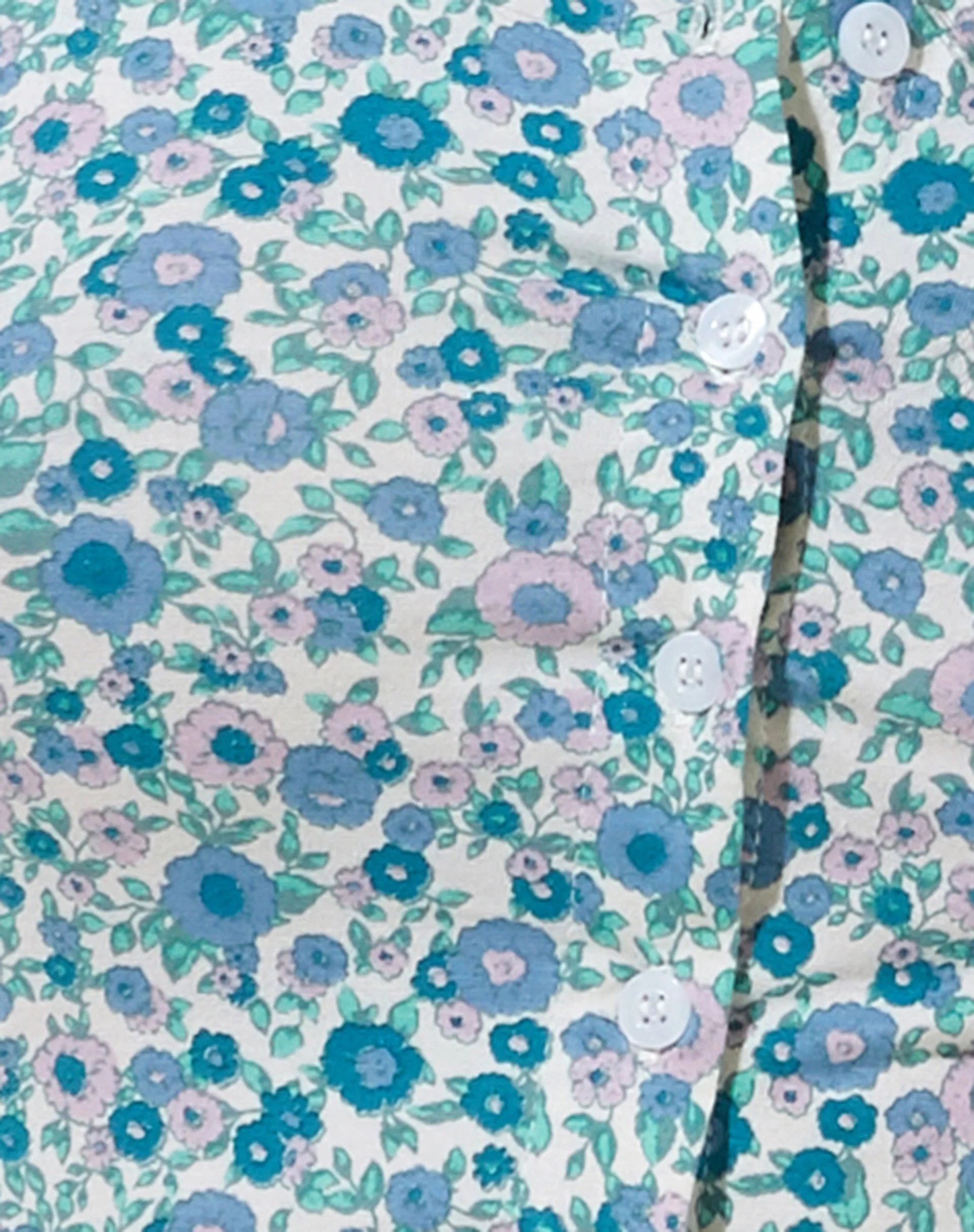 Wuma Cropped Shirt in Flower Power Blau - Image 8