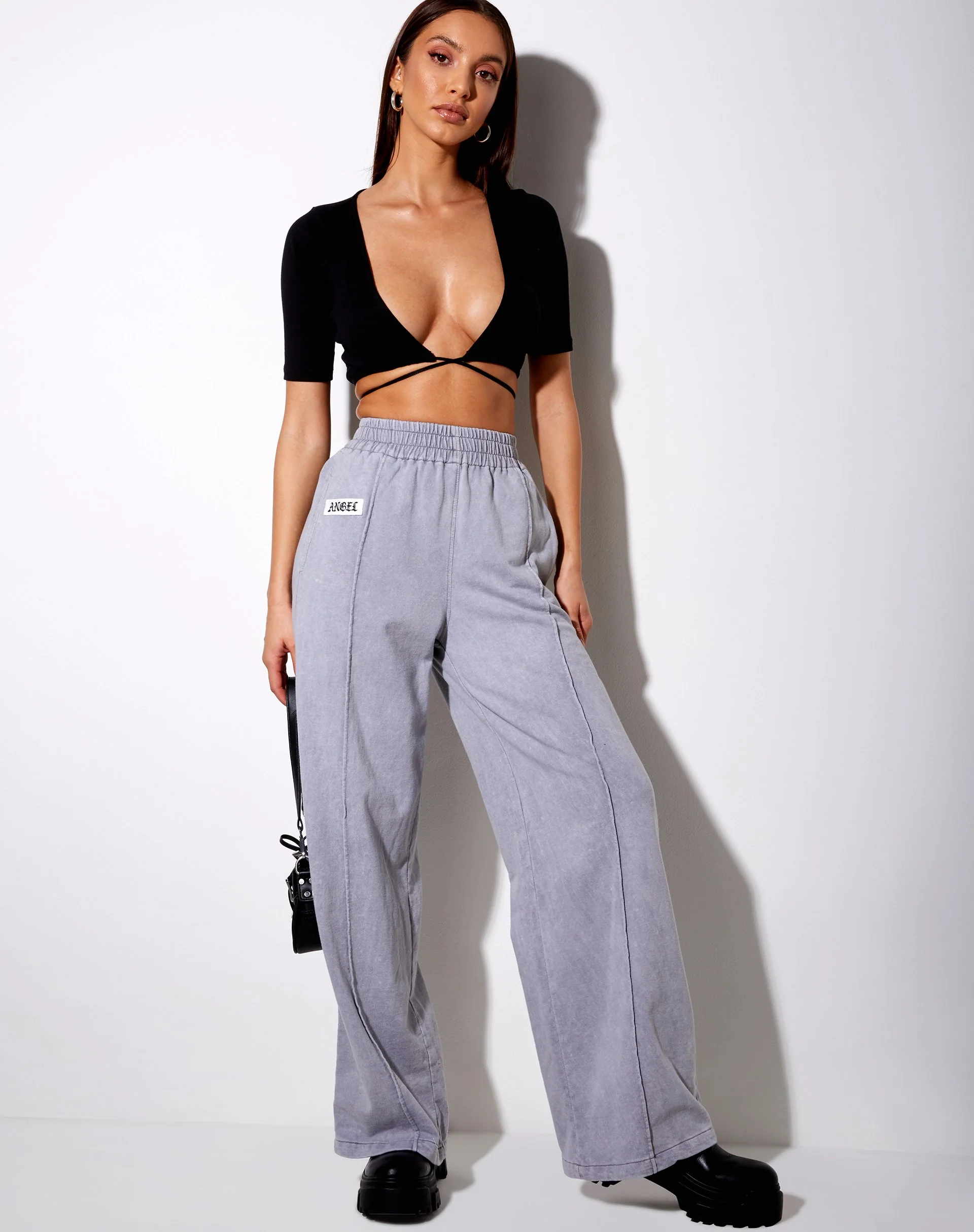 Wungu-Hose in grauer Waschung 'Angel' Embro Label