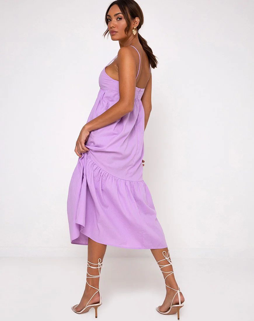 Xier Midikleid in Flieder - Image 2