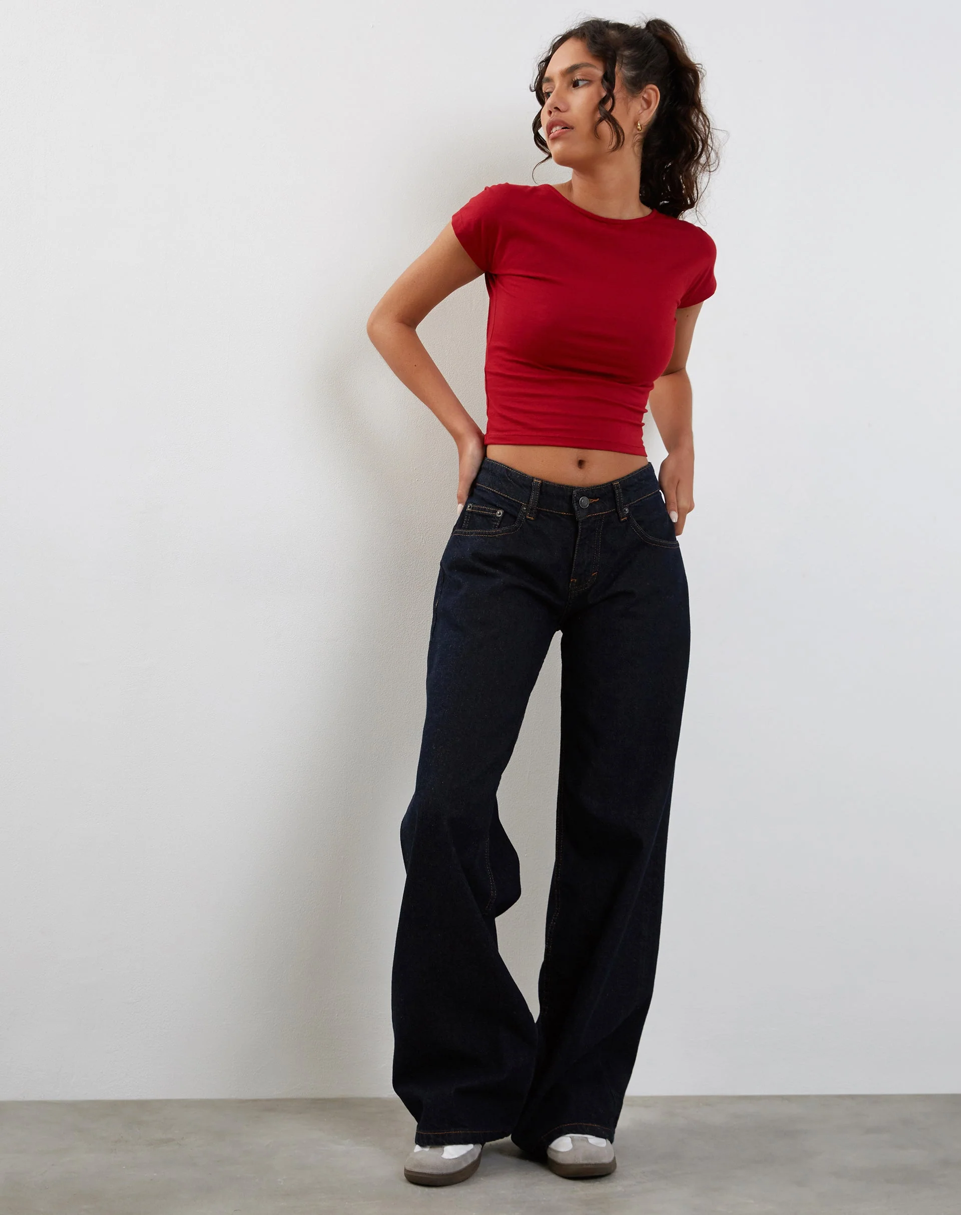 Xiwang Crop Top in Adrenalin Rot - Image 3