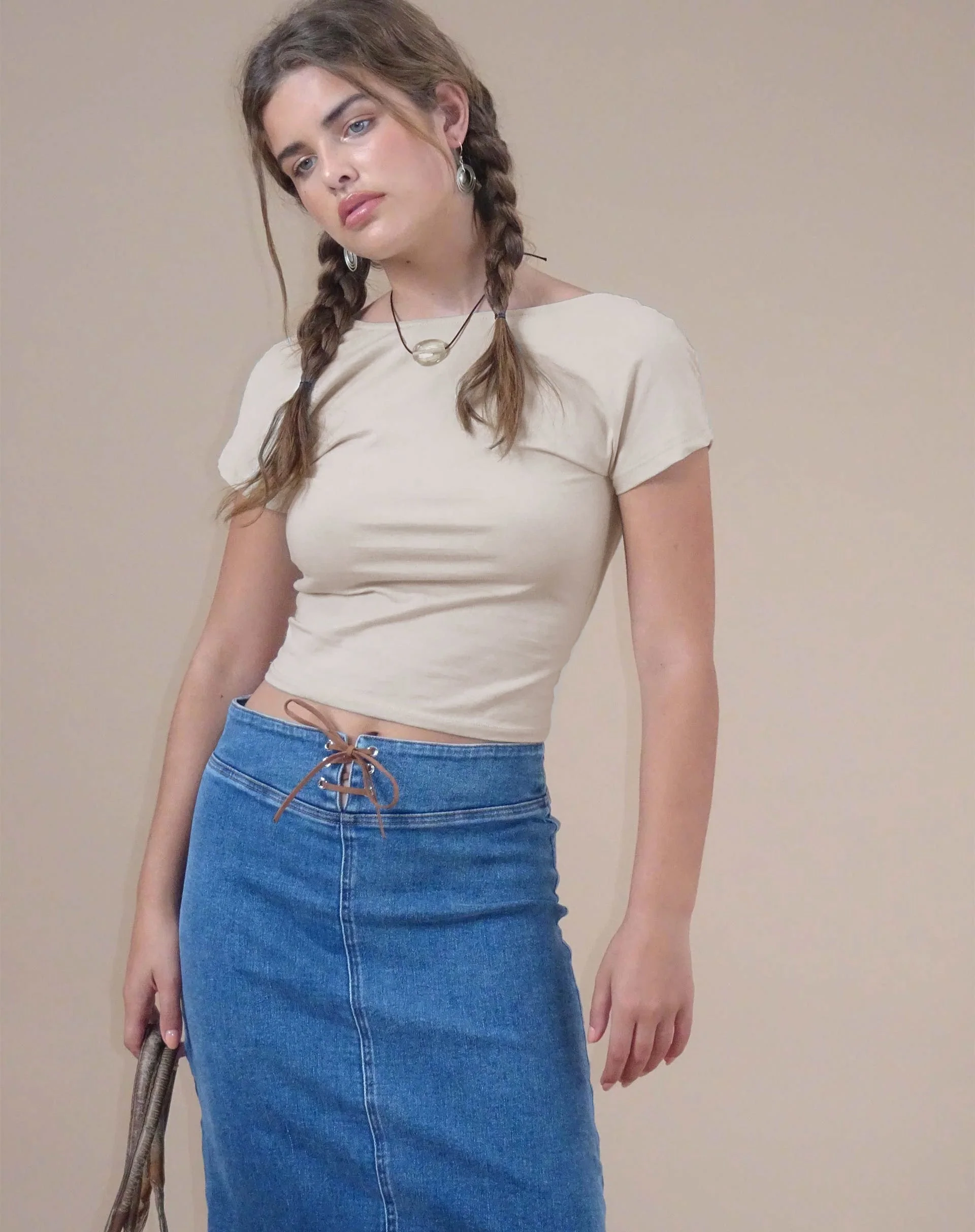 Xiwang Crop Top in Kokosnussmilch - Image 2