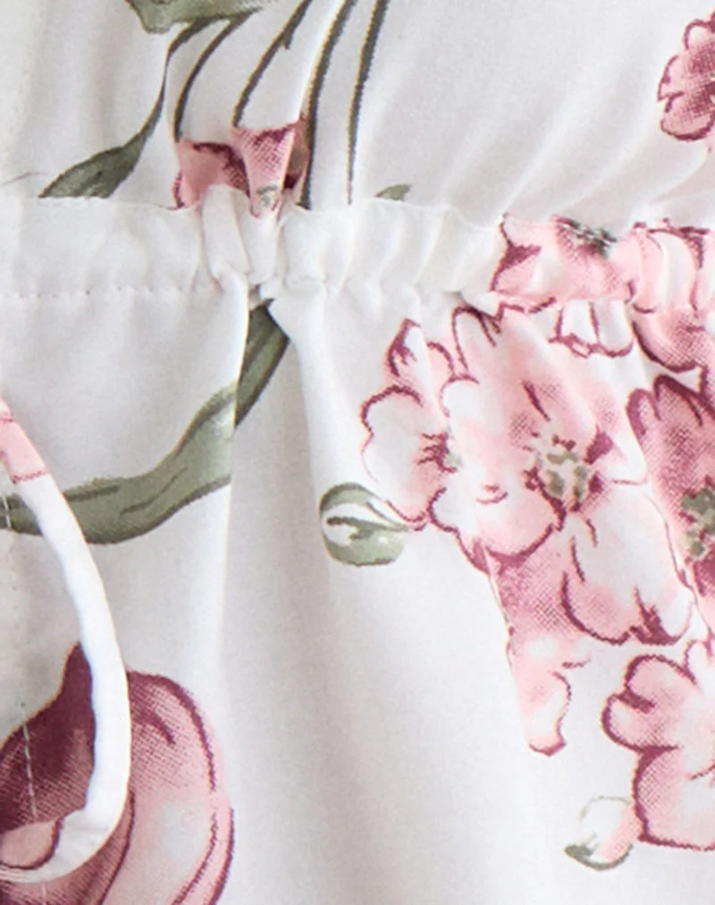 Yalova Halter Top in Femme Floral White - Image 5