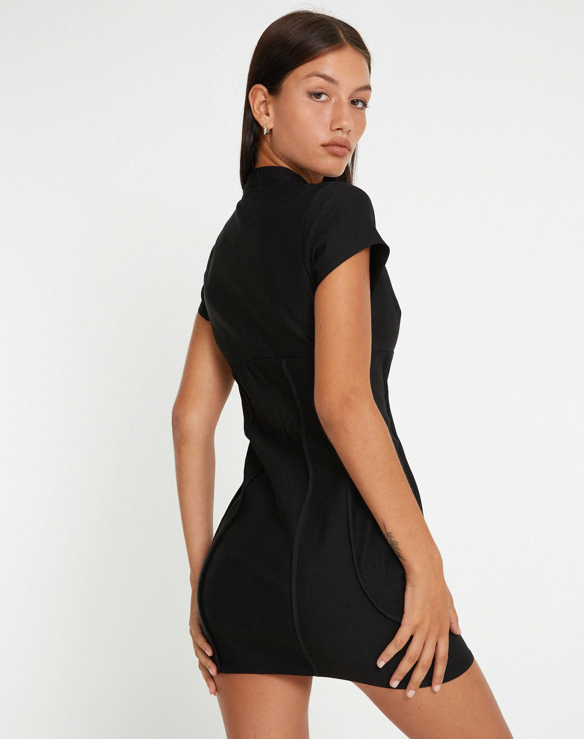 Yanzi Minikleid in Schwarz - Image 3