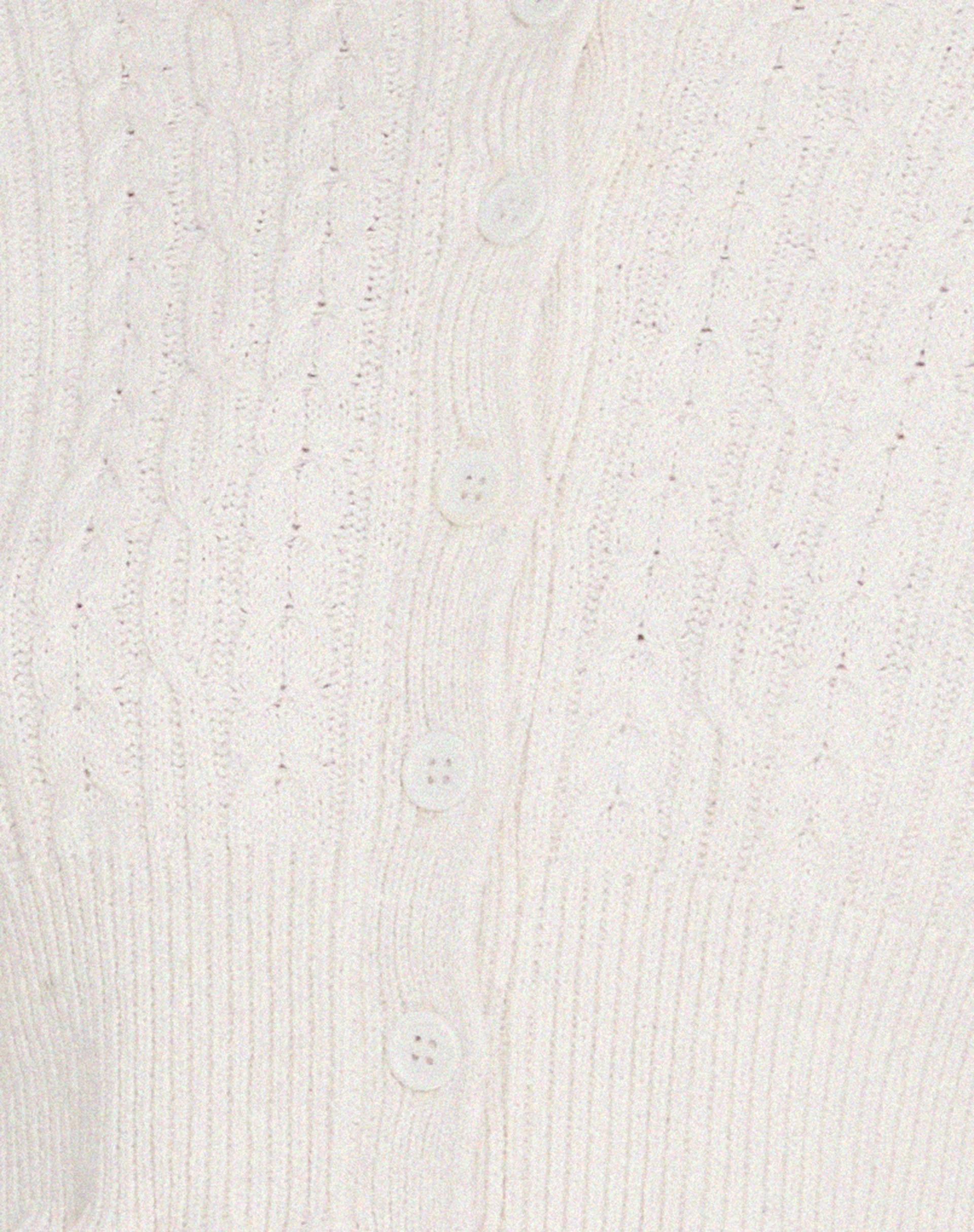 Yasona Strickjacke mit Knopfleiste in Elfenbein - Image 7