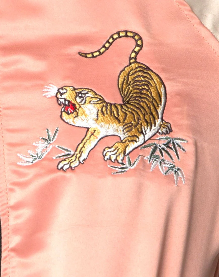 Yaw Bomber Gelb Tiger Stickerei - Image 5