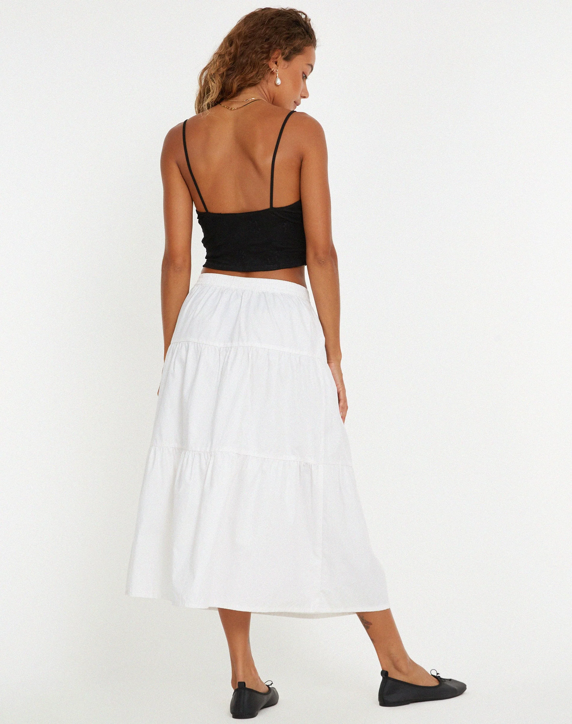 Yecaca Crop Top aus Spitze Schwarz - Image 5