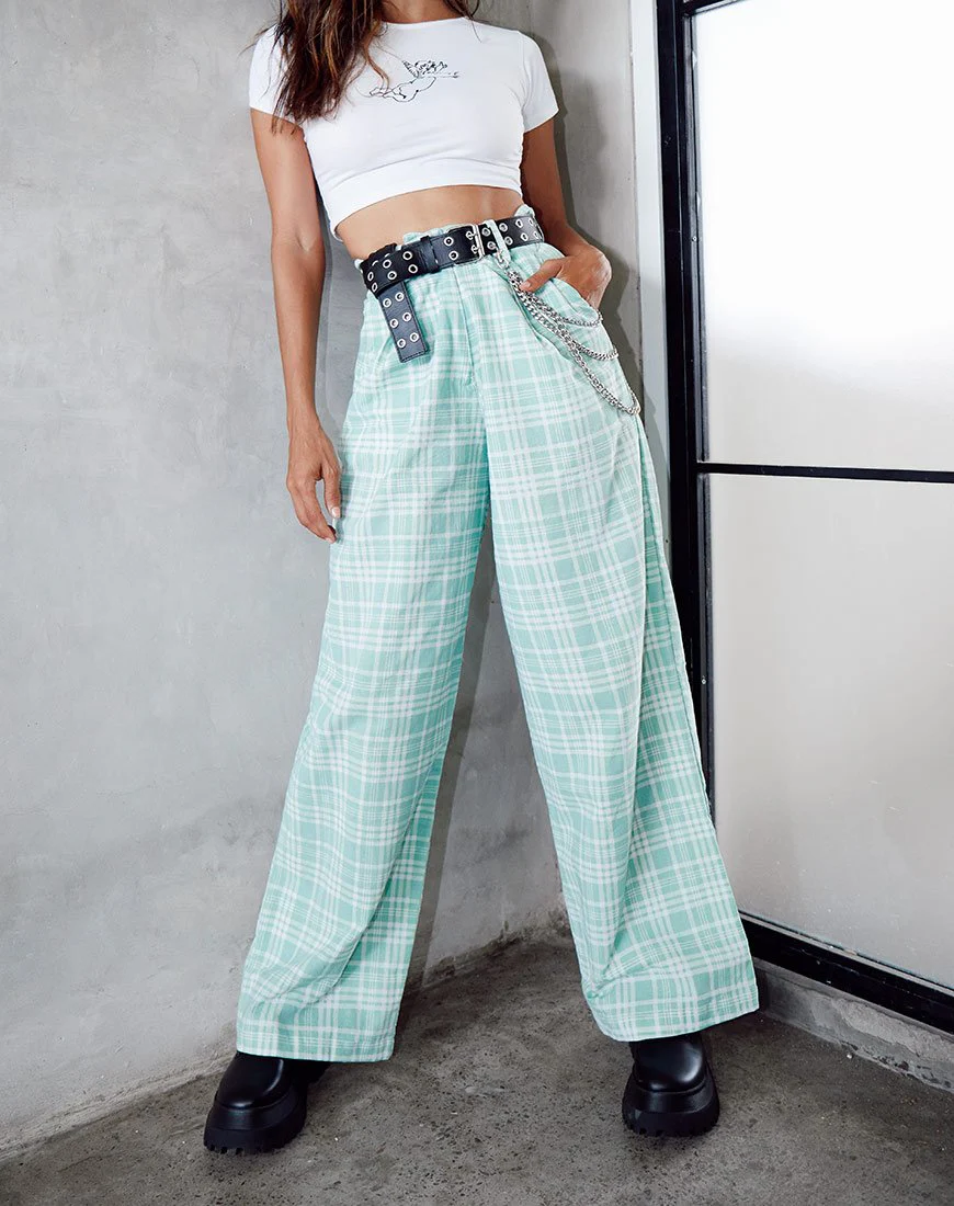 Yeva-Hose aus Tischtuch Neo Mint - Image 2