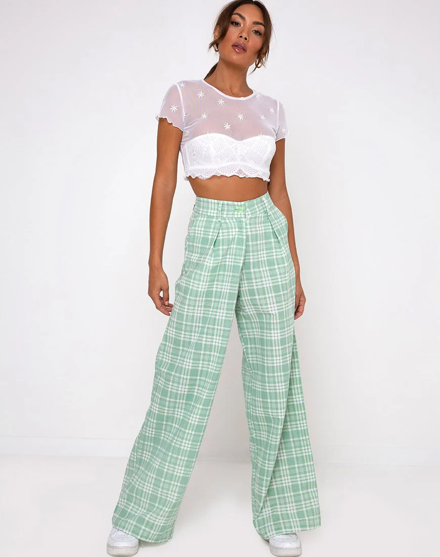 Yeva-Hose aus Tischtuch Neo Mint - Image 5
