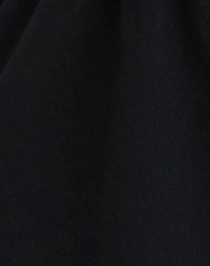Ylva Neckholder-Top mit Schleife vorne aus Rayon-Jersey, schwarz - Image 6