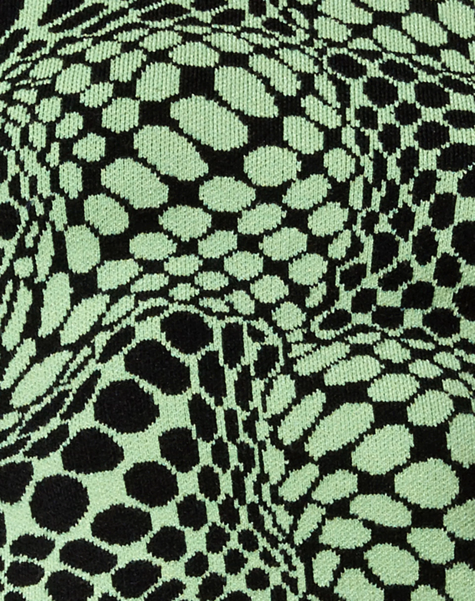 Youta Crop Top in Geo Polka Arcadian Grün - Image 7