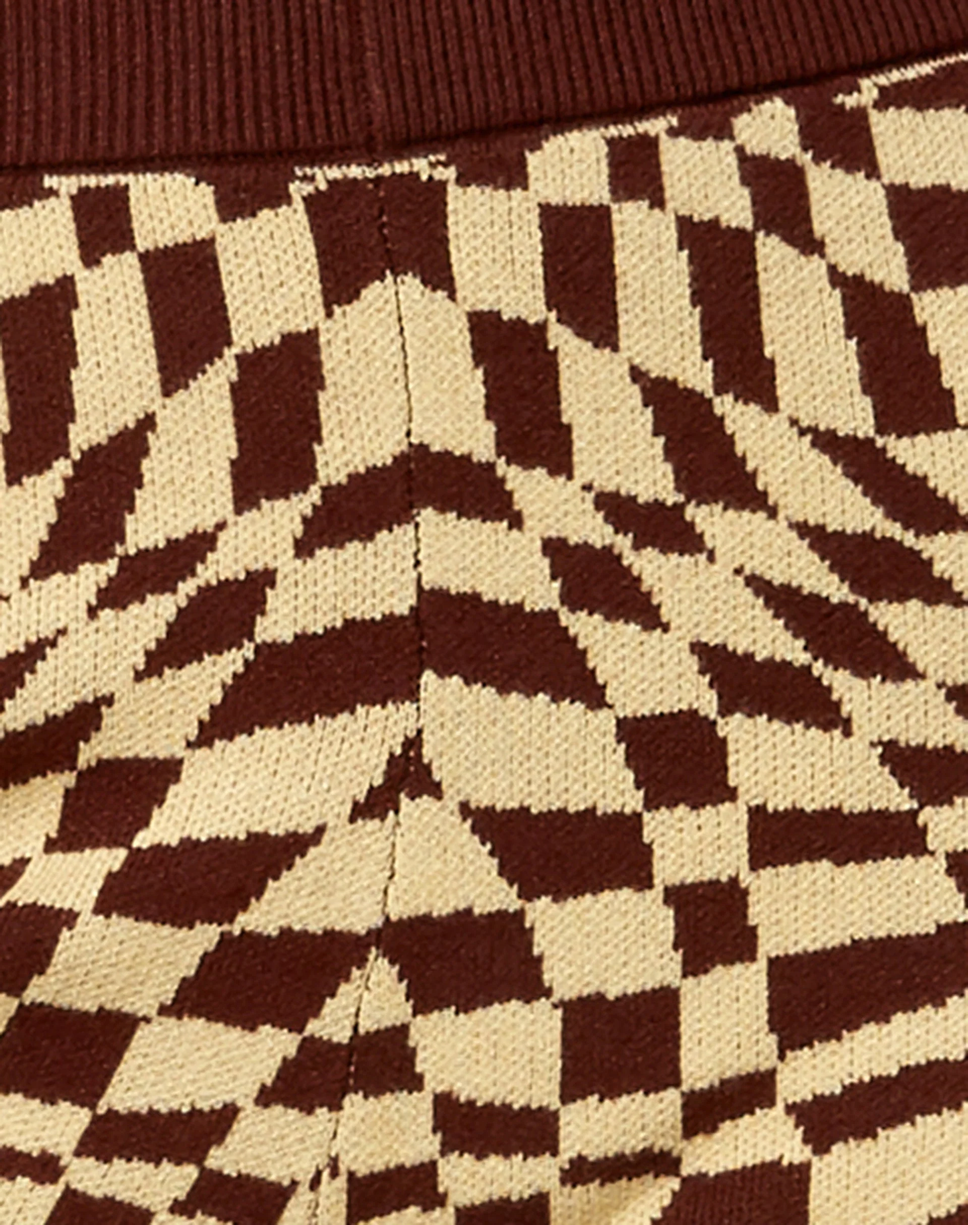 Yuna Hose aus Knit Square Flag Coffee Quartz - Image 6