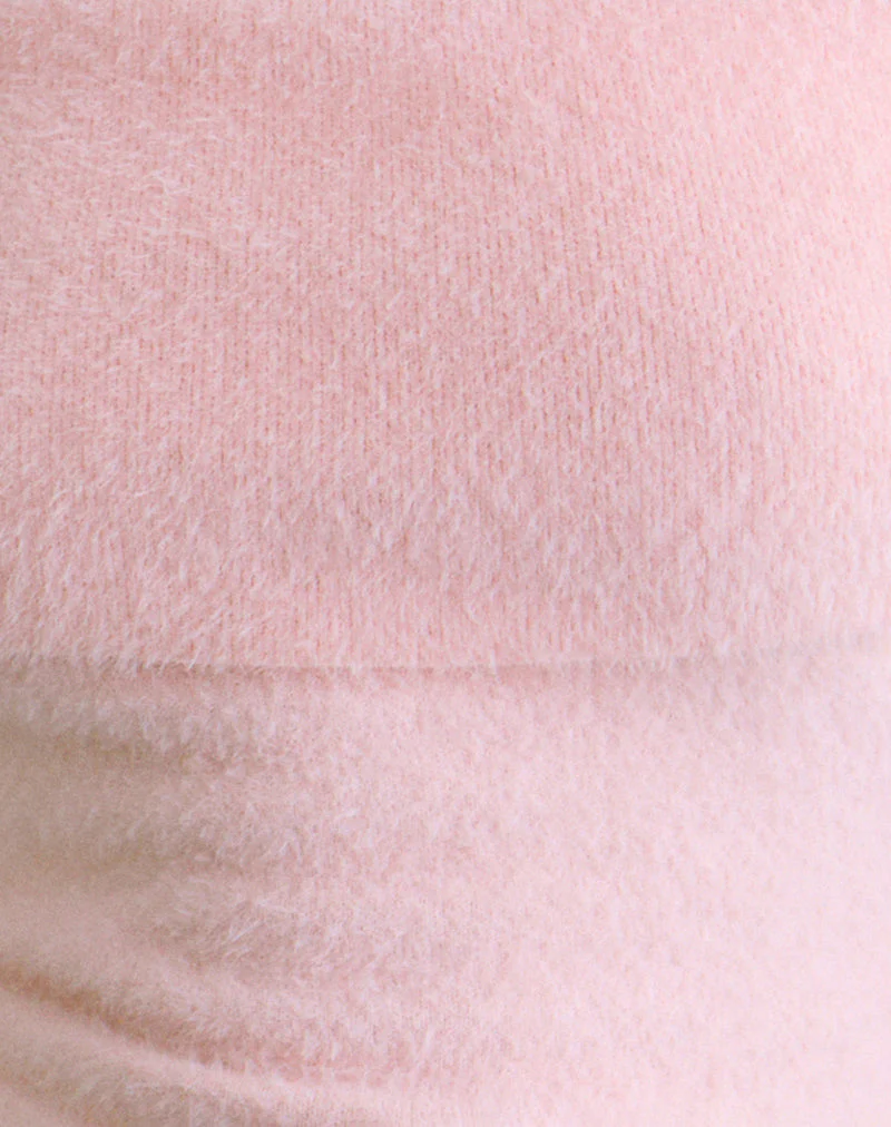 Yurian Schulterfreies Top in zartem Rosa - Image 6