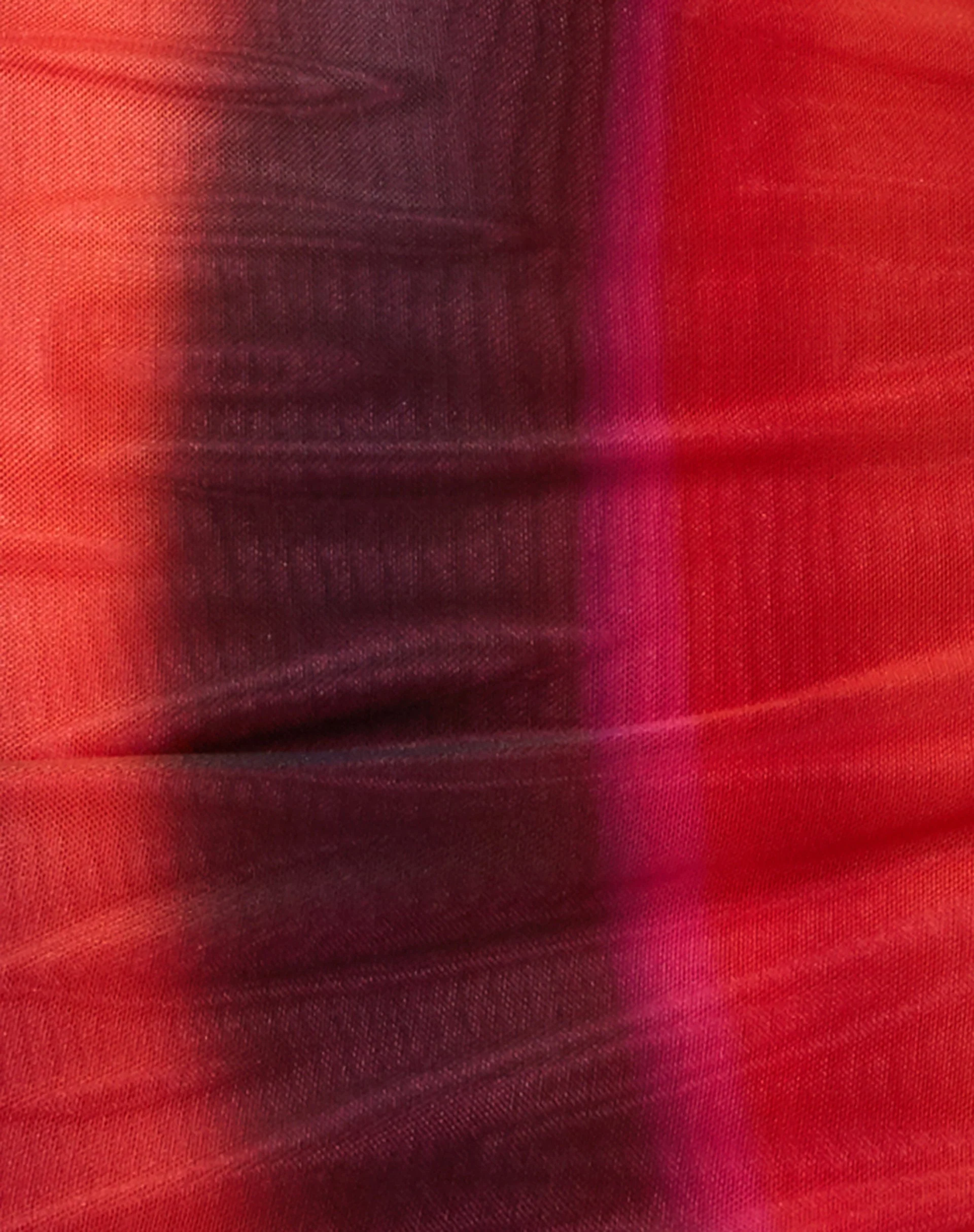 Yuvila Minikleid in solarisiertem Orange und Rosa - Image 8