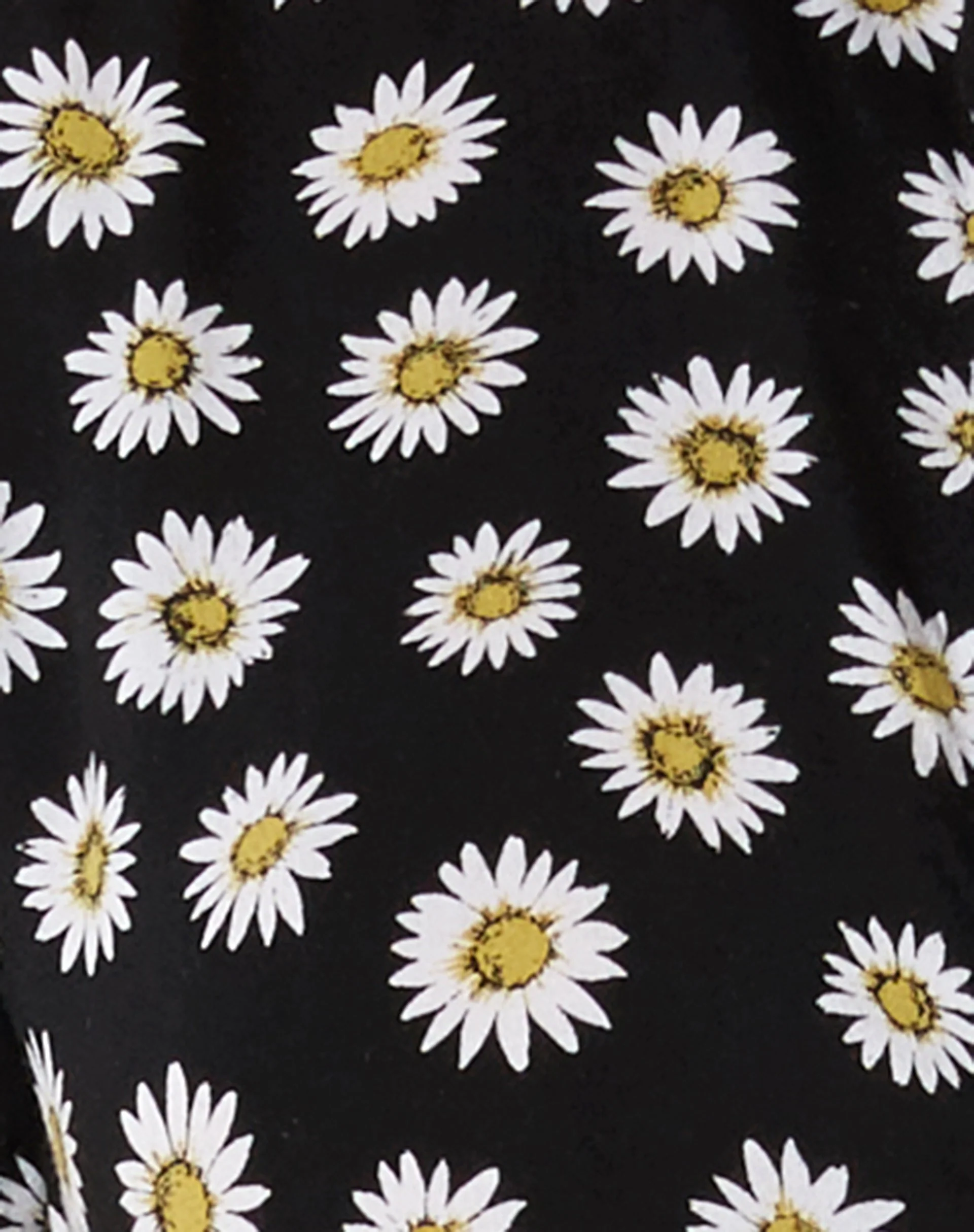 Yuwen Kurzarmhemd aus Grunge Daisy Schwarz - Image 5