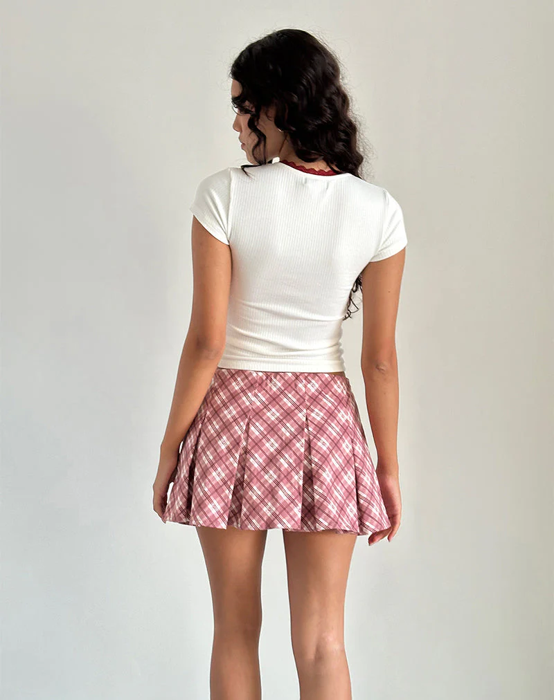Zagy Tee in Off White mit Erdbeertopf-Aufdruck - Image 4