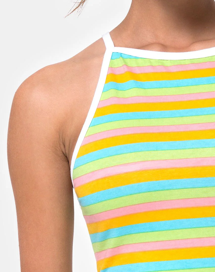 Zamora Bodycon Kleid in Sweet Stripe - Image 5