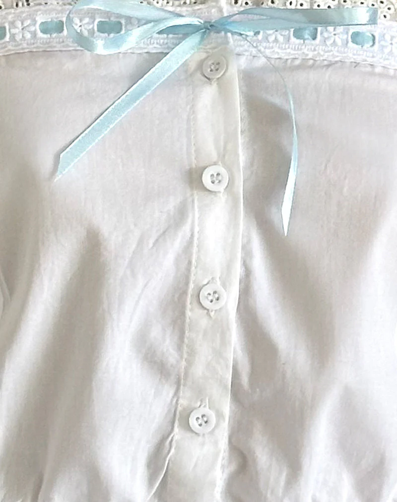 Zar Ribbon Tube Top in Weiß - Image 6