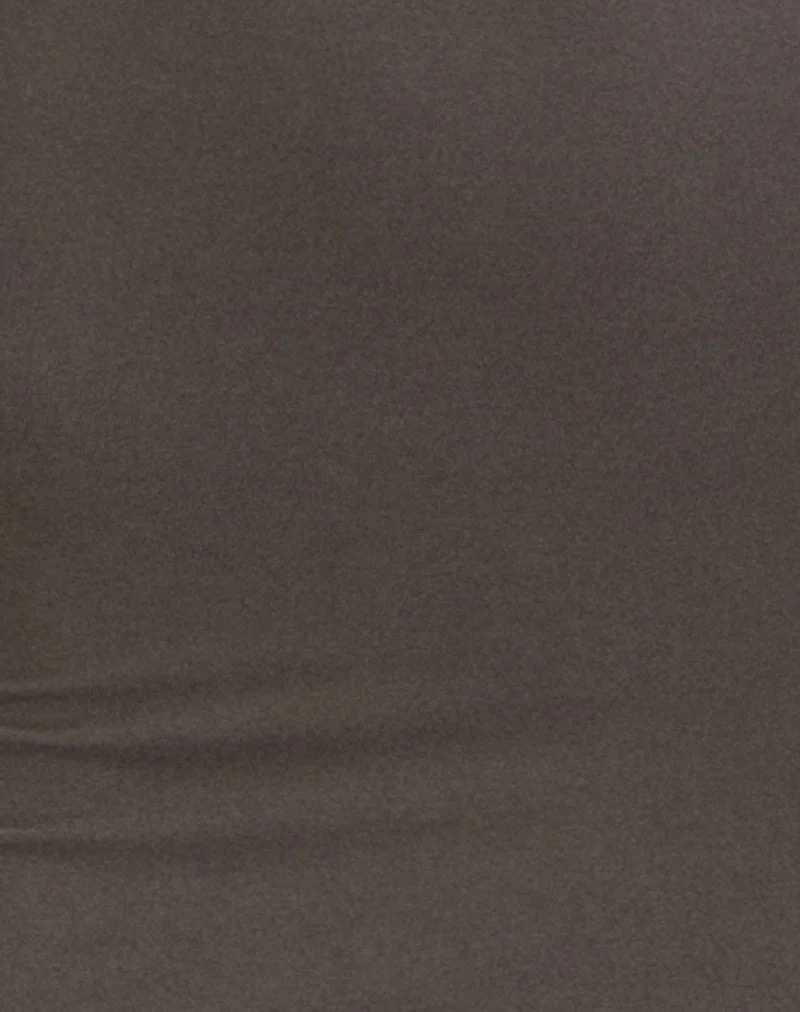 Zarya Maxikleid aus Cupro in Grau-Khaki - Image 5