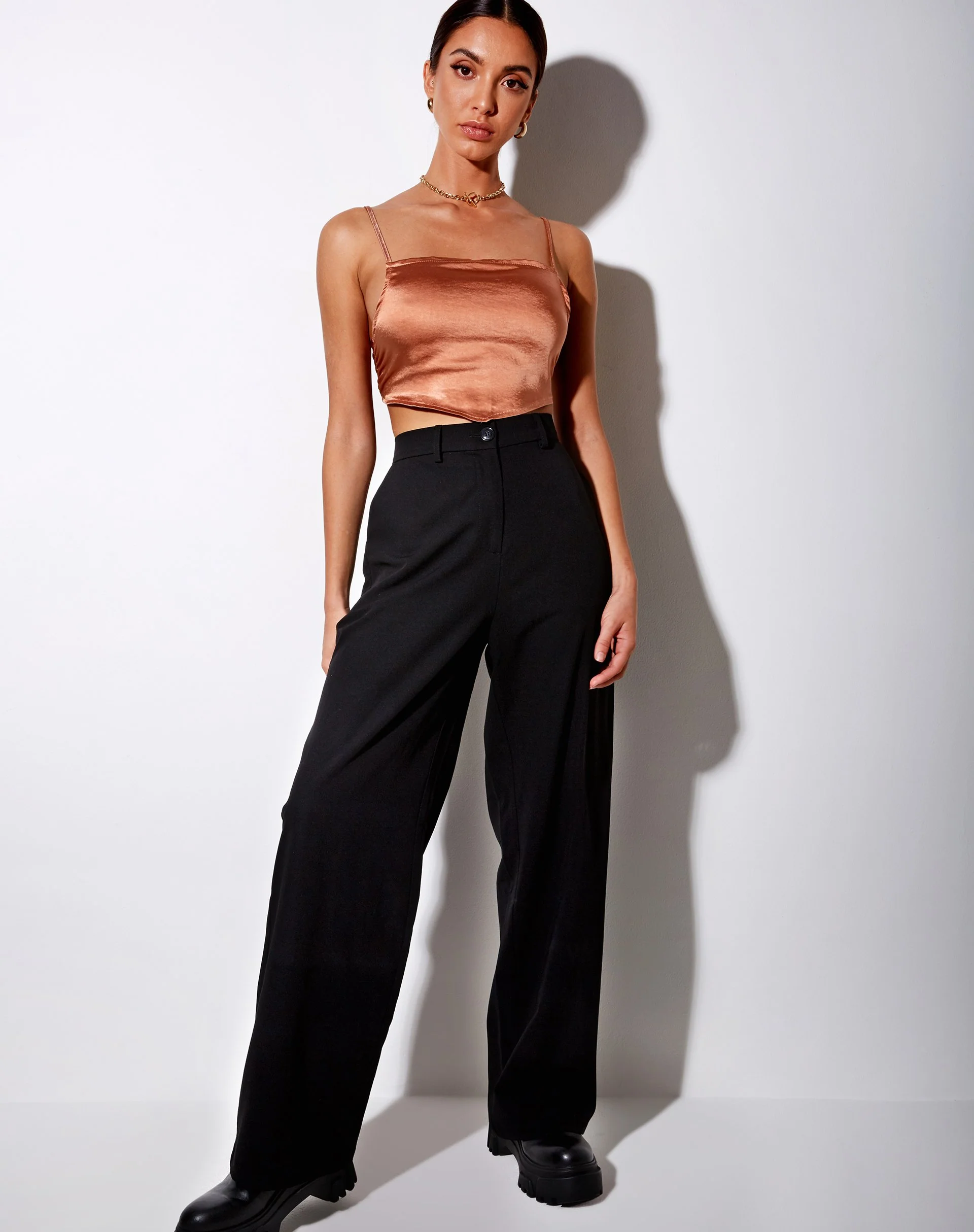 Zashe Cami-Top aus Satin Rose Gold - Image 3