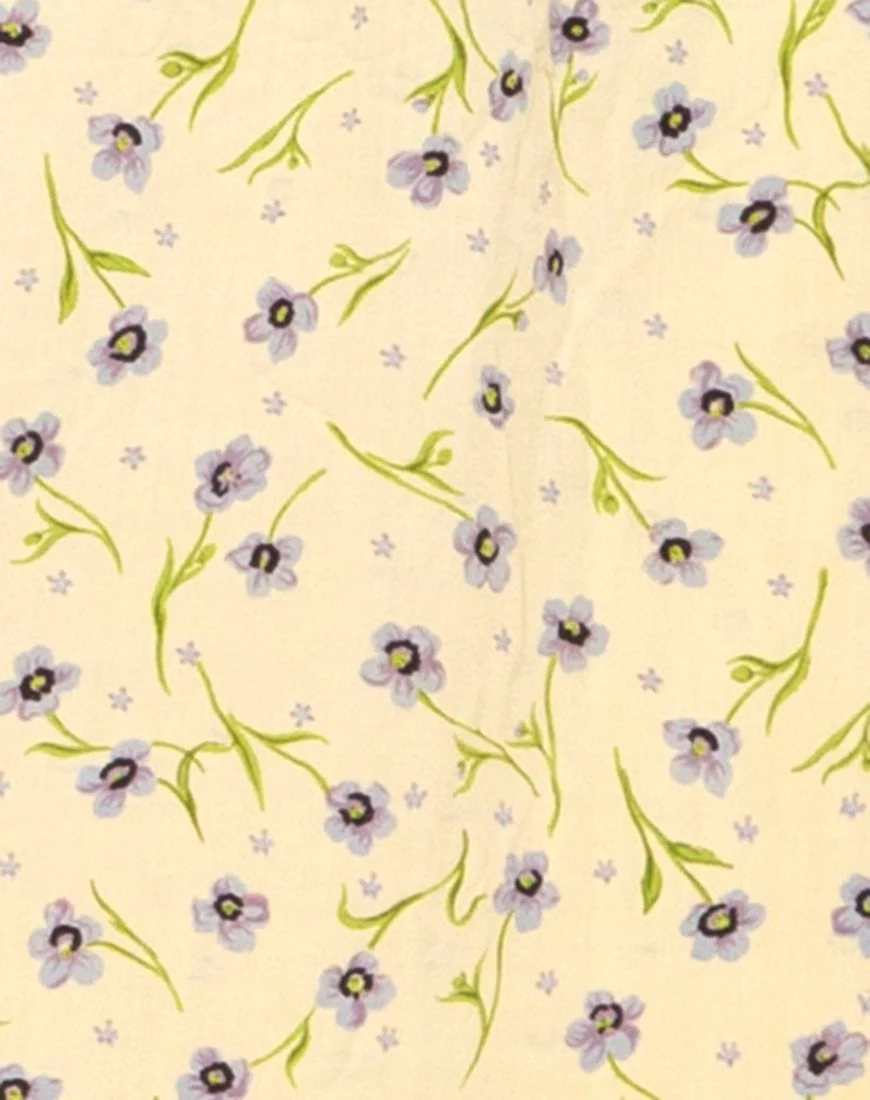 Zenith Kleid in Wild Flower Lemon Drop - Image 5
