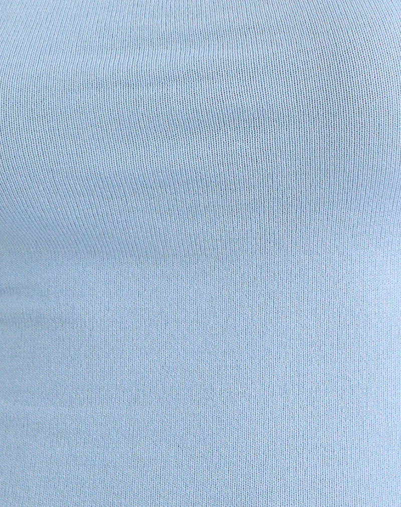 Ziva Strick-Cami-Westenoberteil in Blau - Image 7