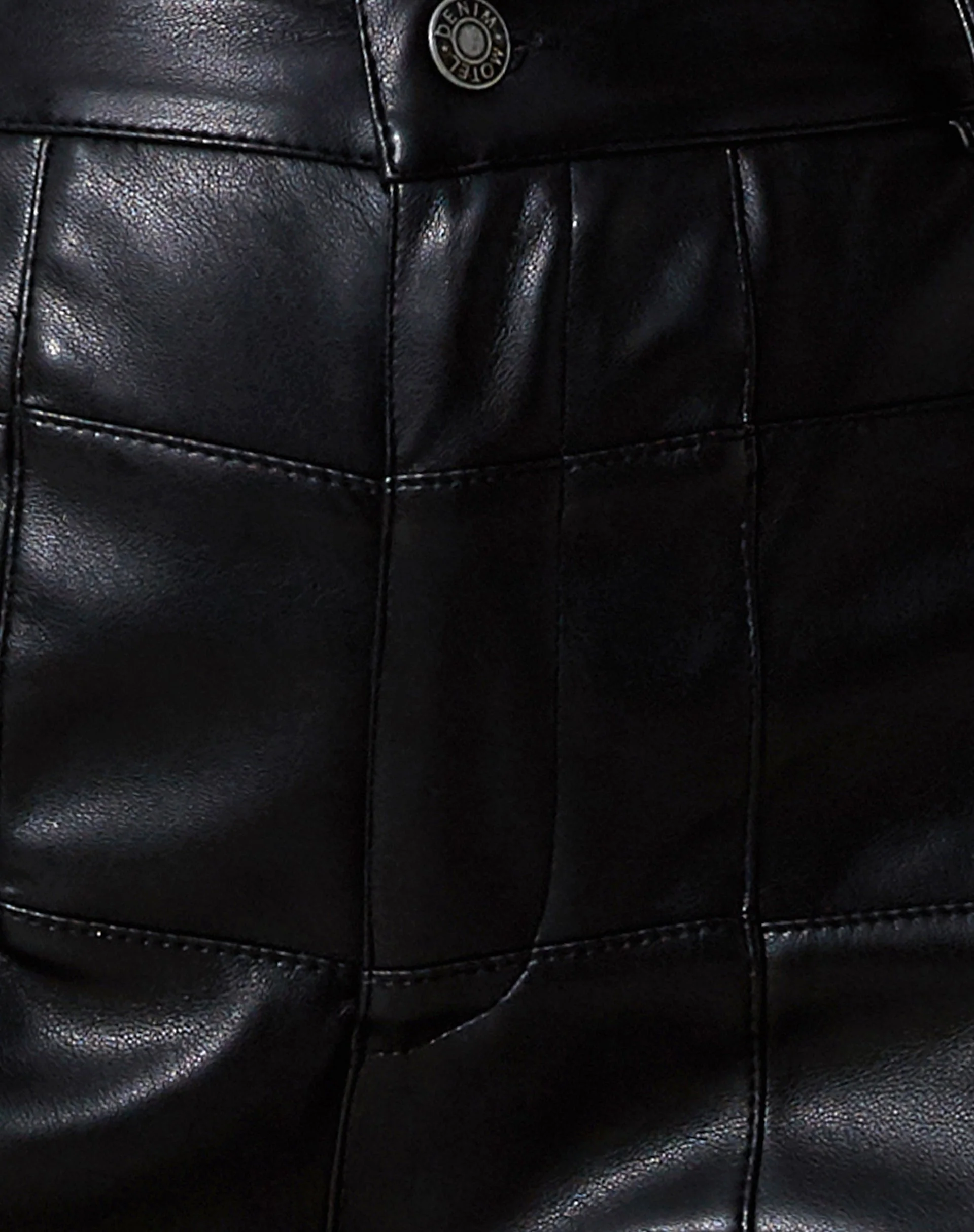 Zolo-Hose aus PU-Patchwork Schwarz - Image 7