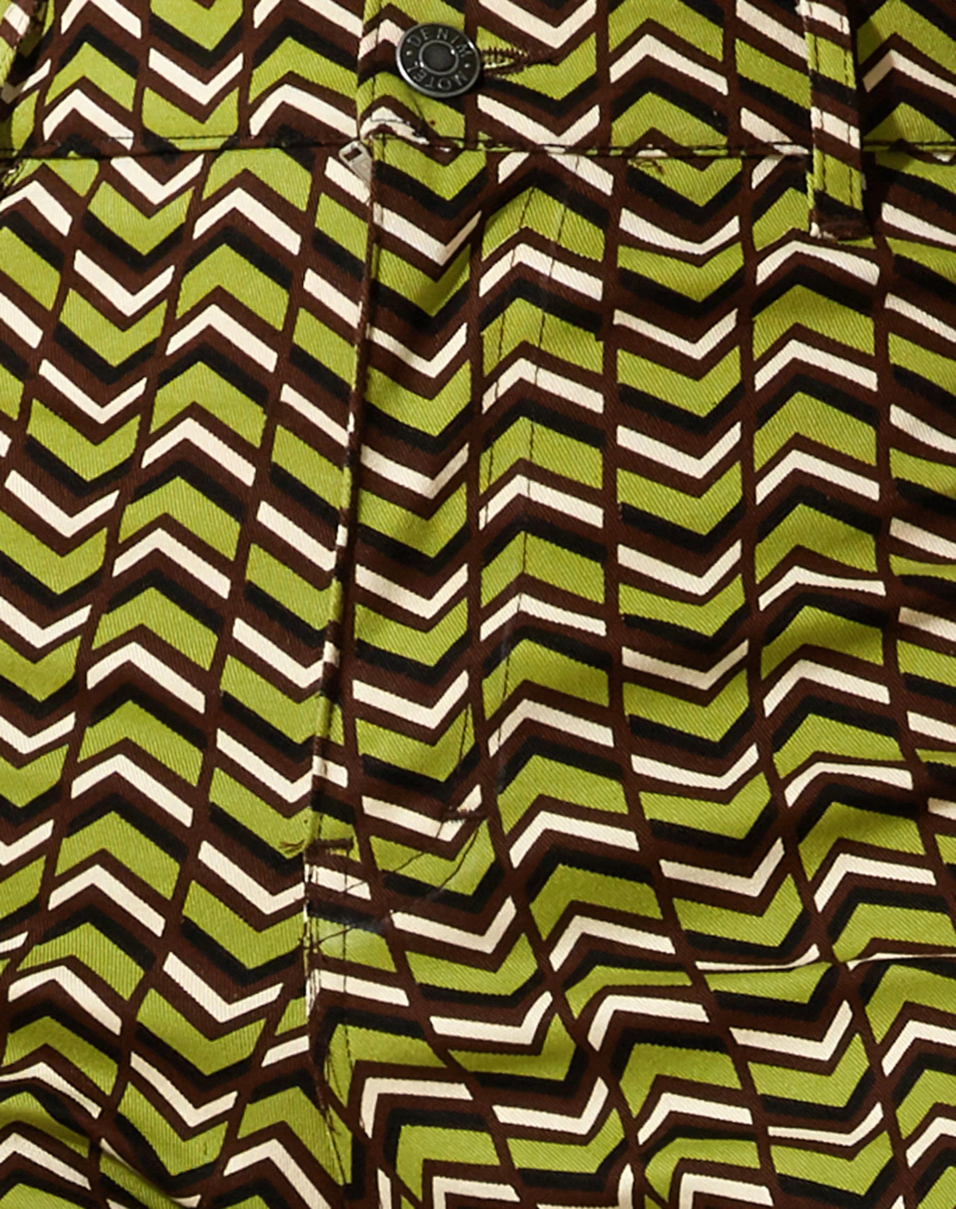 Zoven Schlaghose in Chevron Grün - Image 5