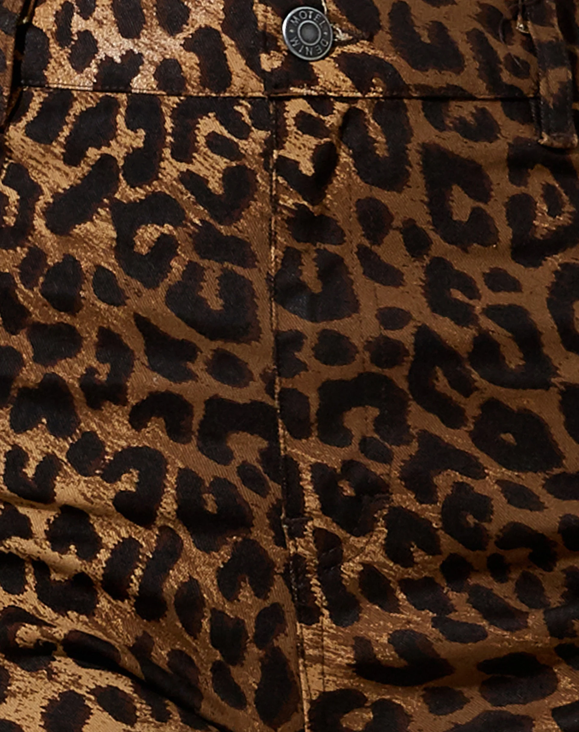 Zoven Schlaghose in Nacht Leopard Braun - Image 6