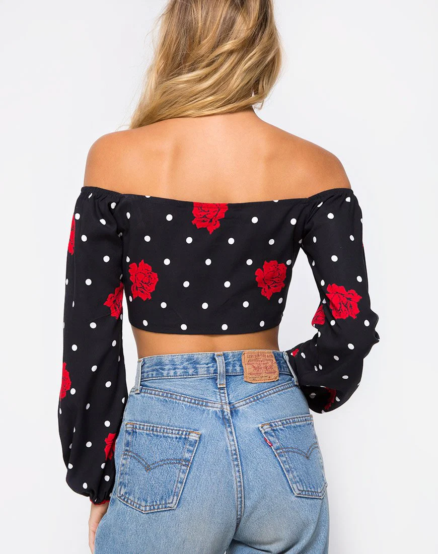 Zuma Crop Top in kubanischem Rosa - Image 3