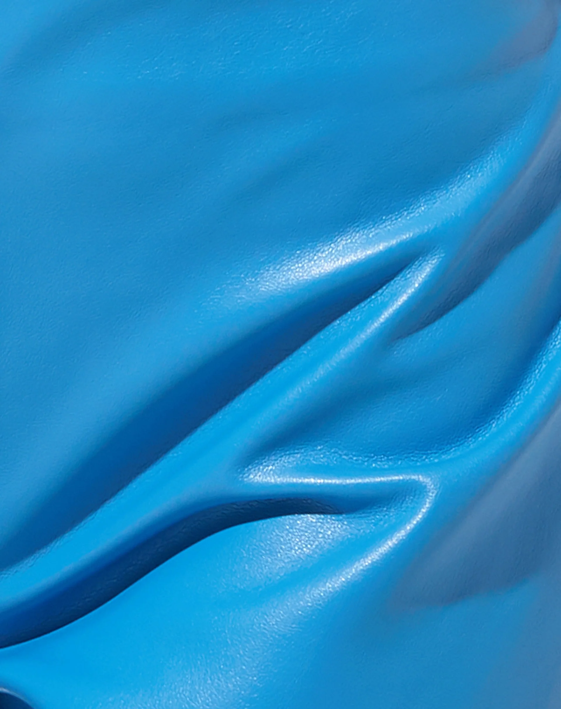 Zyanna Schlaghosen aus PU Azurblau - Image 6